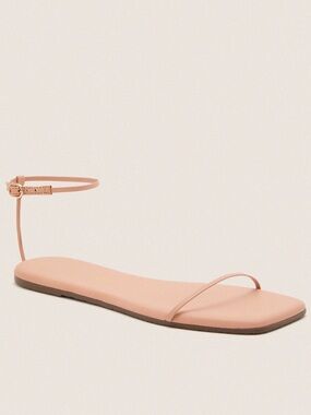 TKEES Nude Beach TWIGGY Ankle-Strap Flat Sandals